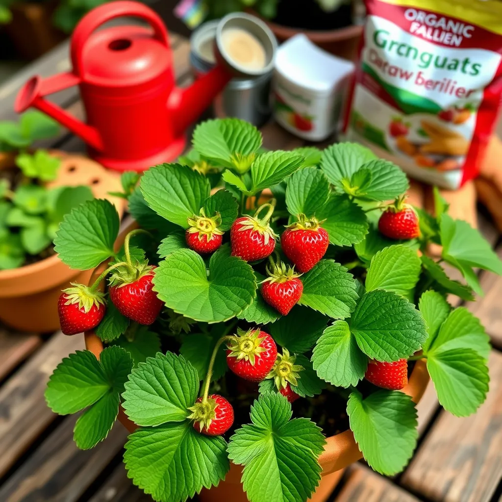 Truskawki – jak przygotować dla nich domowy nawóz?