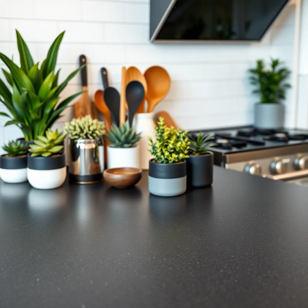 Ciemny blat w kuchni – jak go dobrze zaaranżować?