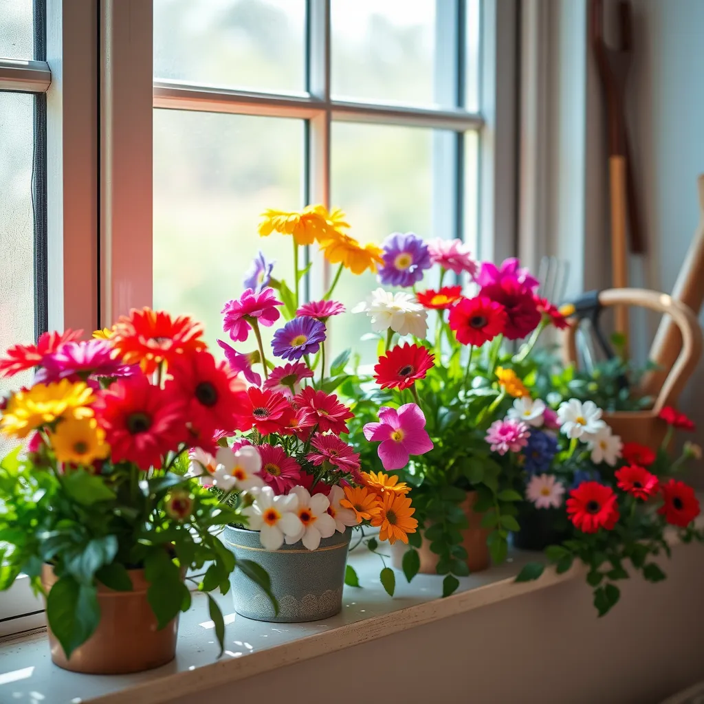 Jakie kwiaty na parapet – inspiracje