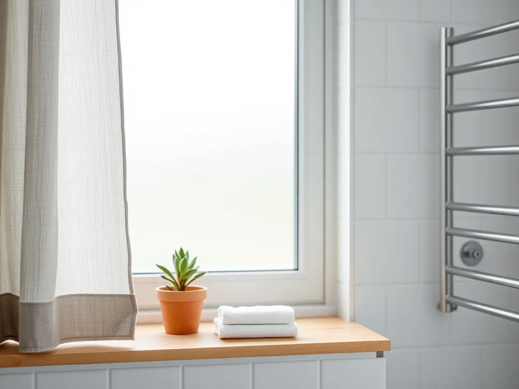 Czym zasłonić okno w łazience?