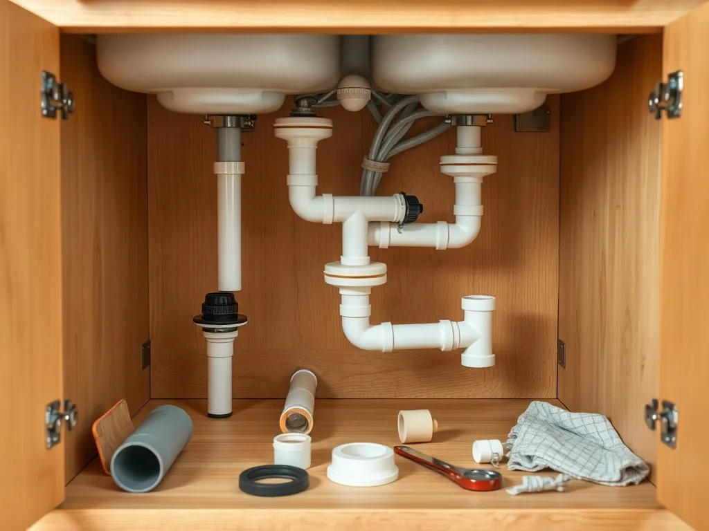 Jak zamontować syfon do zlewu dwukomorowego?